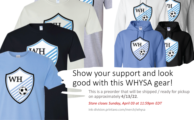 Show your support and look good in WHYSA gear!